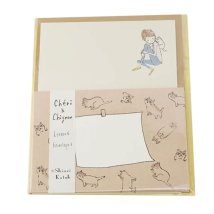 cinemacollection/手紙セット レターセット Cheri＆Chignon にぎやか 木野瀬印刷 便箋＆封筒 かわいい グッズ /505777948