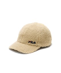 FILA(フィラ)/フィラ キャップ FILA ブランド 冬 冬用 秋冬 帽子 柔らかい おしゃれ ボア 黒 アメカジ  FLW BOA CAP 234－013201/ライトベージュ