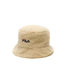 FILA(フィラ)/フィラ バケットハット FILA 冬 秋 秋冬 ブランド ボア 帽子 おしゃれ バケハ かわいい FLW BOA BUCKET 234－013202/ライトベージュ