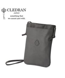 CLEDRAN(クレドラン)/クレドラン バッグ ショルダーバッグ ショルダーポーチ ポシェット スマホショルダー レザー 本革 斜めがけ 日本製 CLEDRAN CL3592/グレー