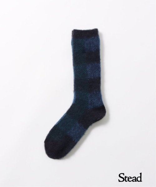 J.S Homestead(ジャーナルスタンダード　ホームステッド)/【J.S.Homestead / Stead】WJQ BLOCK CHECK SOCKS/グリーンB