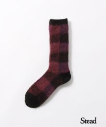 J.S Homestead(ジャーナルスタンダード　ホームステッド)/【J.S.Homestead / Stead】WJQ BLOCK CHECK SOCKS/パープル