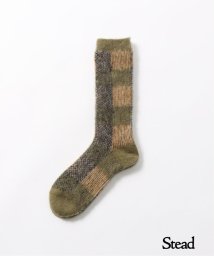 J.S Homestead(ジャーナルスタンダード　ホームステッド)/【J.S.Homestead / Stead】WJQ BLOCK CHECK SOCKS/マスタード