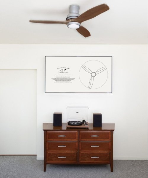 JOURNAL STANDARD FURNITURE(ジャーナルスタンダード　ファニチャー)/【HERMOSA/ハモサ】BAR WOOD CEILING FAN DCバー ウッド シーリングファン/ブラウン