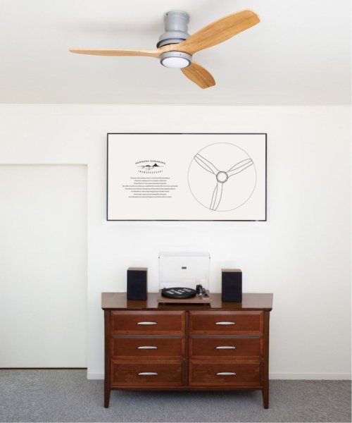 JOURNAL STANDARD FURNITURE(ジャーナルスタンダード　ファニチャー)/【HERMOSA/ハモサ】BAR WOOD CEILING FAN DCバー ウッド シーリングファン/ベージュ