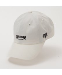 MAC HOUSE(men)(マックハウス（メンズ）)/THRASHER スラッシャー ロゴ刺繍ローキャップ DW1546/アイボリー