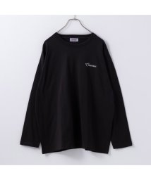 MAC HOUSE(women)(マックハウス（レディース）)/CONVERSE コンバース 天竺ロゴロングスリーブTシャツ 4182－8934/チャコール