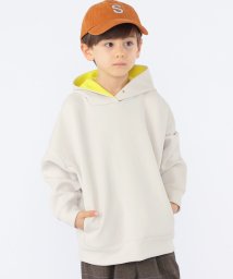 SHIPS KIDS(シップスキッズ)/SHIPS KIDS:100～130cm /〈多機能〉ダブル ニット フード パーカー/ナチュラル