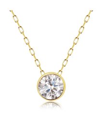 LARA Christie/ララクリスティー H&C ダイヤモンド フクリンネックレス 0.2ct プラチナ PT900 K18 /505781793