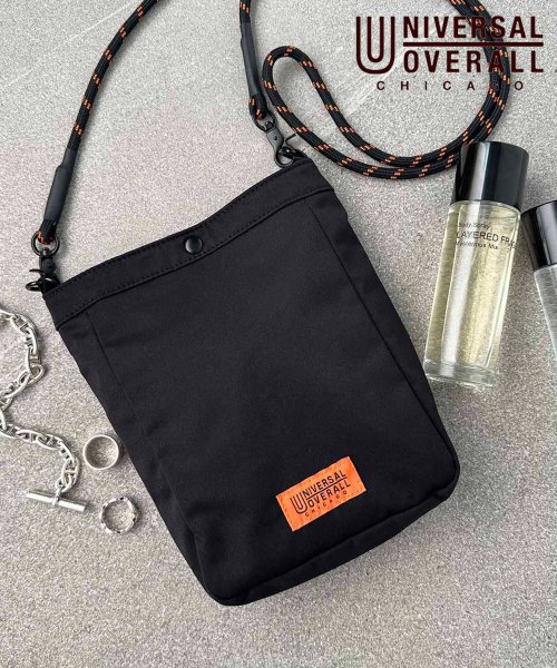 UNIVERSAL OVERALL(ユニバーサルオーバーオール)/【UNIVERSAL OVERALL / ユニバーサルオーバーオール】EXCLUSIVE MATERIAL バッグ ショルダーバッグ　ロゴ ミニショルダー/ブラックその他2