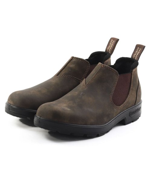 FOOT PLACE(フットプレイス)/ブランドストーン メンズ レディース サイドゴア BLUNDSTONE ローカット HI－BSORIGINALSLOW/ブラウン系1