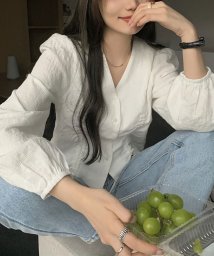 NinaetLina/シャーリング長袖ブラウス/505778172