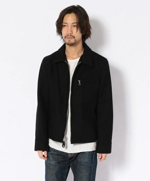 Schott(ショット)/MELTON TRUCKER JACKET 703US/メルトン トラッカージャケット/ネイビー