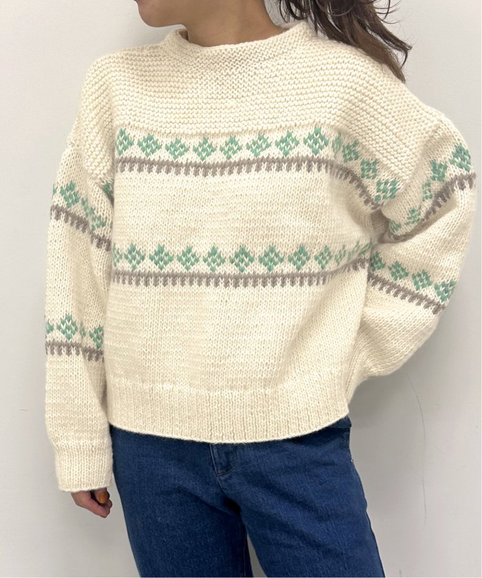 NEPAL HAND KNIT/ネパールハンドニット】別注ジャガードニットプル