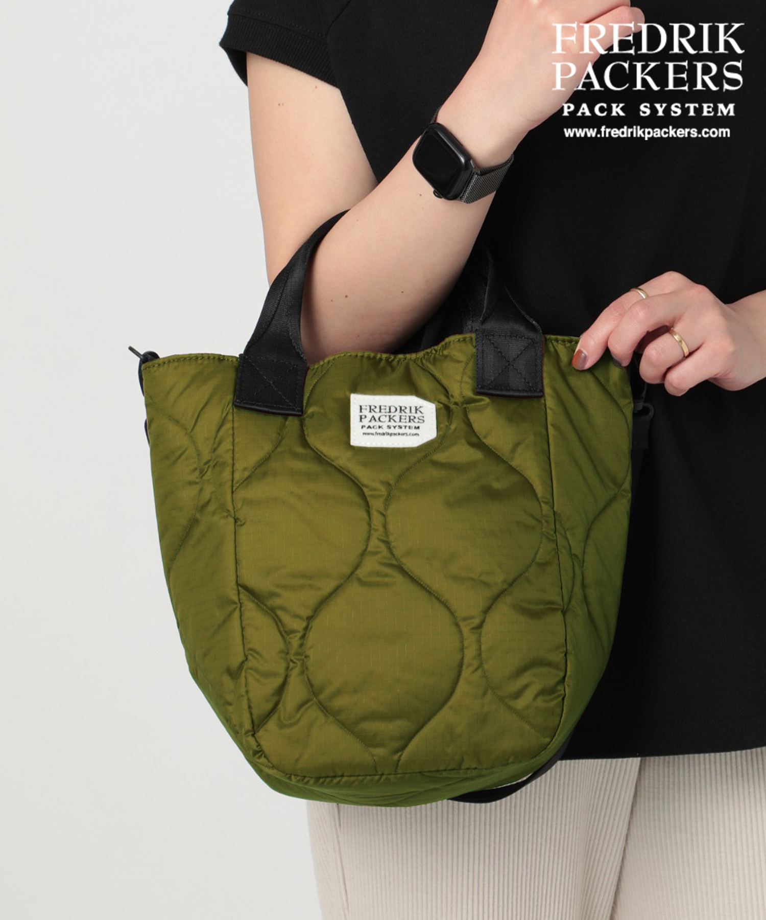 【FREDRIK PACKERS / フレドリックパッカーズ】 70D MISSION TOTE QUILTING トートバッグ ショルダーバッグ  キルティング