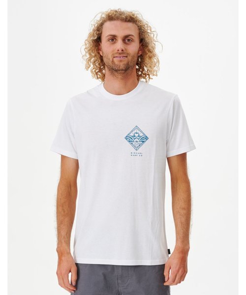 RIP CURL(リップカール)/REFLECTION TEE 半袖Tシャツ/ホワイト