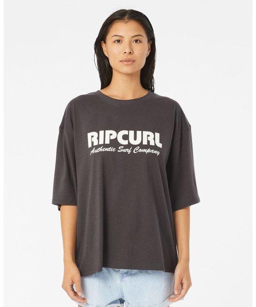 RIP CURL(リップカール)/SURF SPRAY HERITAGE TEE 半袖Tシャツ/ウォッシュブラック