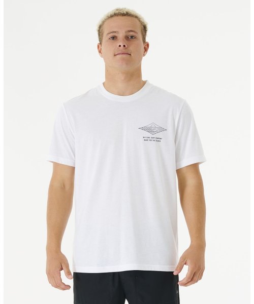 RIP CURL(リップカール)/VAPORCOOL LINE UP TEE 半袖Tシャツ/ホワイト