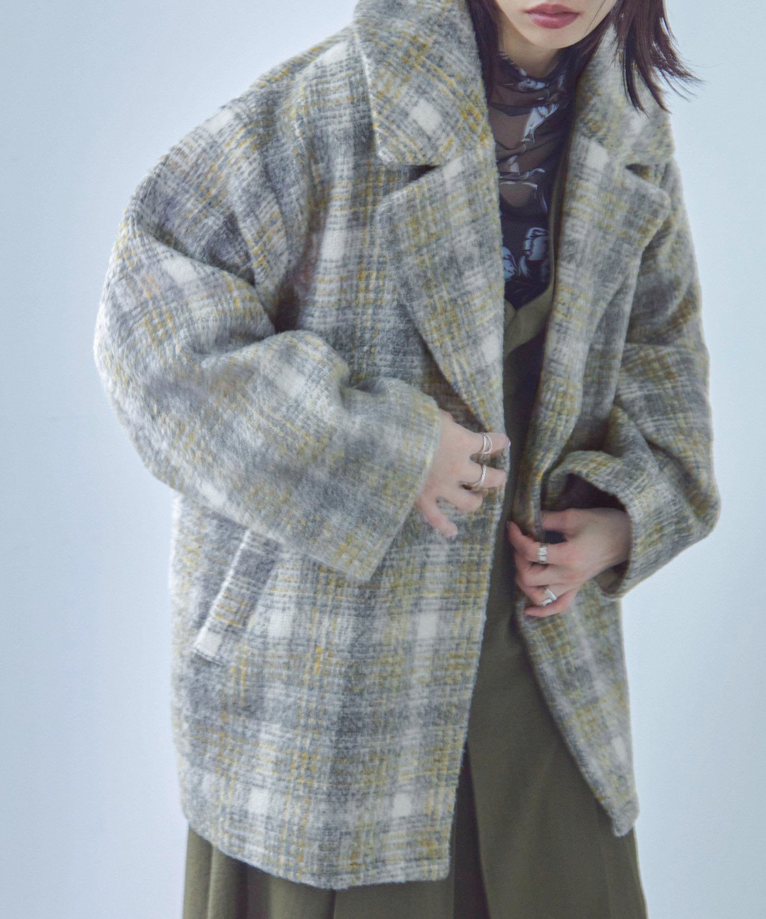 セール】Fashion Letter ファッションレター チェック柄 オーバー
