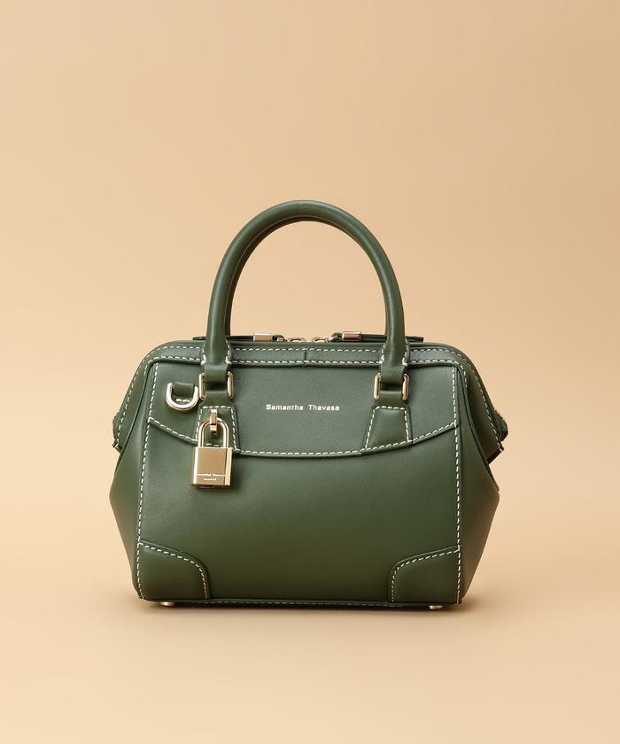 ネイビー レザー ボストンバッグgianni chiarini きこん
