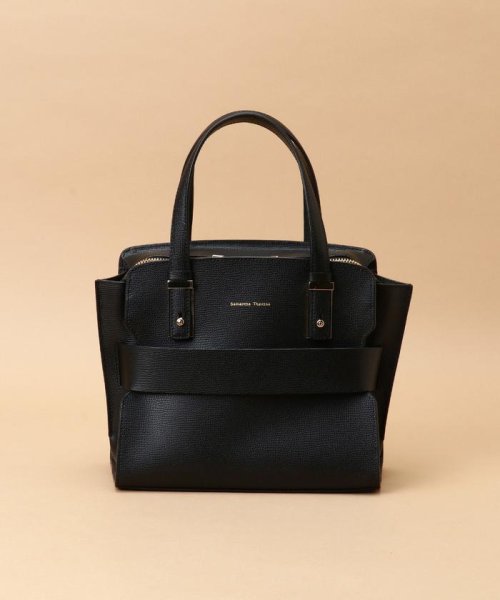 フロントベルトデザイン ハンドバッグ 