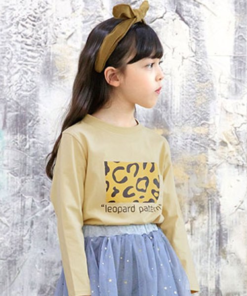 子供服Bee(子供服Bee)/長袖Tシャツ/ブラウン