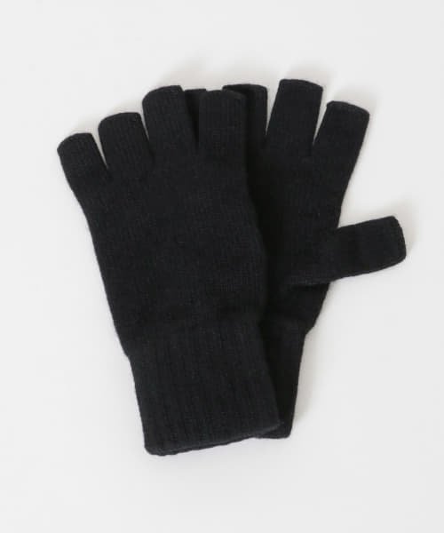 URBAN RESEARCH(アーバンリサーチ)/William Brunton Hand Knits　CashmereFingerlessGlove/BLACK