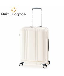 ASIA LUGGAGE/アジアラゲージ デカかるEdge スーツケース Mサイズ 55L 65L フロントオープン ストッパー付き 拡張 軽量 ALI－077－22FW/505786295