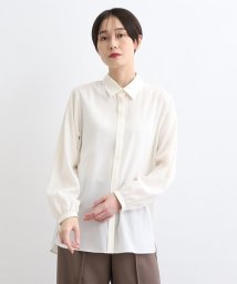 INDIVI/【日本製／洗える/ウール混】シンプルドレスシャツ/505786302