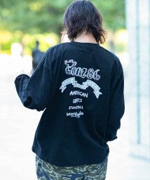 Mark Gonzales(Mark Gonzales)/MARK GONZALES ARTWORK COLLECTION(マーク ゴンザレス)バックプリントロングTシャツ/5type/4colors/ブラック系1