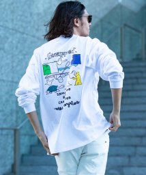 Mark Gonzales/MARK GONZALES ARTWORK COLLECTION(マーク ゴンザレス)バックプリントロングTシャツ/5type/4colors/505786348