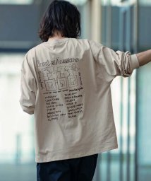 Mark Gonzales(Mark Gonzales)/MARK GONZALES ARTWORK COLLECTION(マーク ゴンザレス)バックプリントロングTシャツ/5type/4colors/ベージュ系4