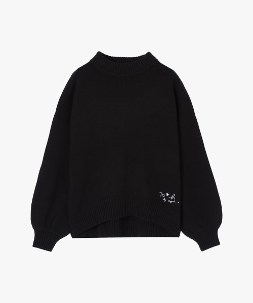 To b. by agnes b.(トゥービー　バイ　アニエスベー)/WM31 PULLOVER ニューソフトニットプルオーバー/ブラック