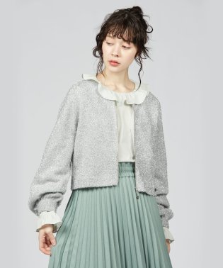 To b. by agnes b./WN94 CARDIGAN スパークルジップカーディガン/505789413