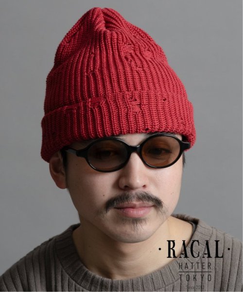 JOINT WORKS(ジョイントワークス)/【RACAL*JW】 別注 Damage Knit Cap/レッド