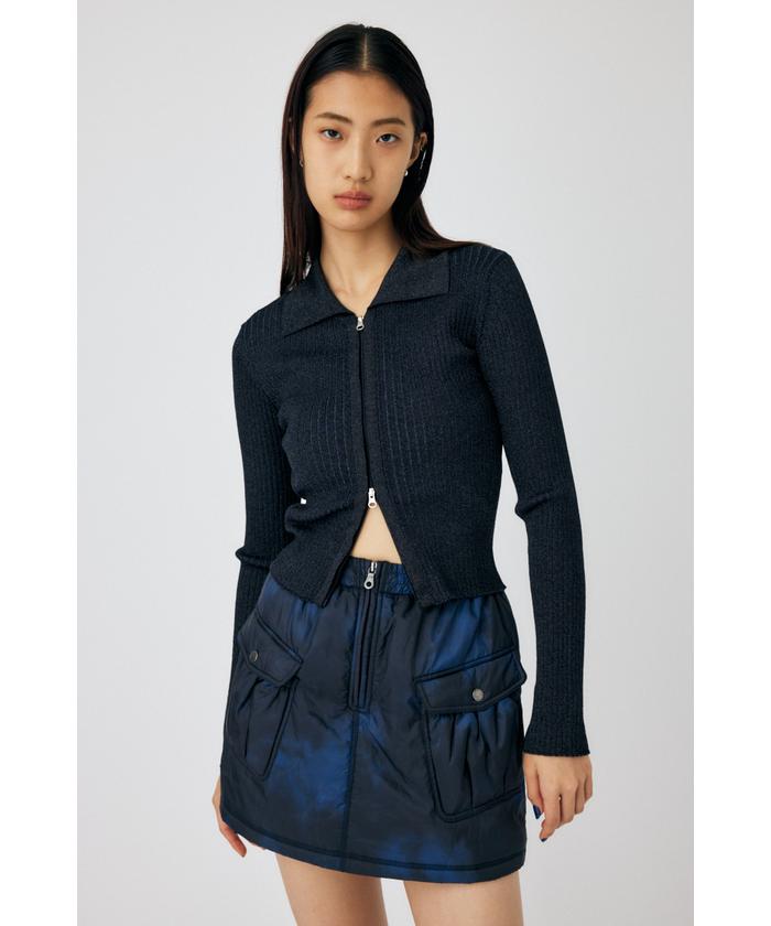 ZIP UP LS KNIT シャツ(505789898) | マウジー(moussy) - MAGASEEK
