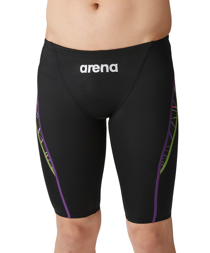 アリーナホワイト競パンマルチカラーステッチMサイズ メンズ 水着 競泳