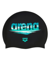 arena (アリーナ)/シリコーンキャップ/ブラック×ブルー
