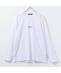 MAC HOUSE(men)(マックハウス（メンズ）)/T－GRAPHICS ティーグラフィックス ワンポイント刺繍長袖Tシャツ 412300MH/ホワイト