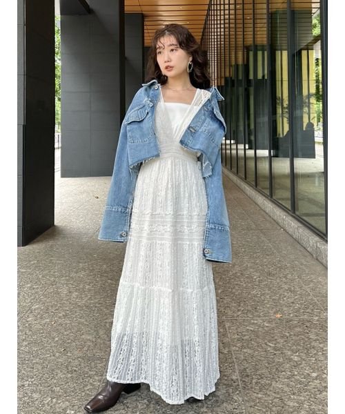 ビジューレースコンビドレス でっかい FRAY I.D 