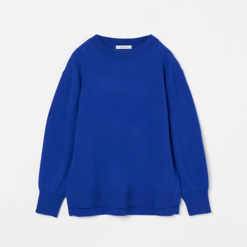 HELIOPOLE(エリオポール)/WOOL CASHMERE PULLOVER KNIT/ブルー