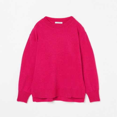 HELIOPOLE(エリオポール)/WOOL CASHMERE PULLOVER KNIT/ピンク