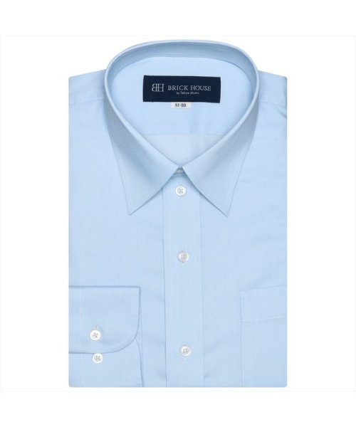 TOKYO SHIRTS(TOKYO SHIRTS)/【大きいサイズ】 形態安定 レギュラーカラー 長袖 ワイシャツ/ブルー