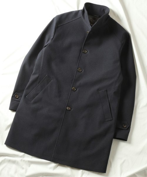 スタンドカラーコート 