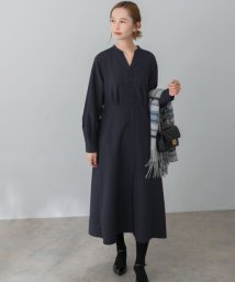 URBAN RESEARCH ROSSO(URBAN　RESEARCH　ROSSO)/ウエストタックフィブリルワンピース/NAVY