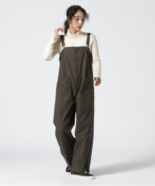 Schott(ショット)/Women's/OVERALL PANTS/オーバーオールパンツ/チャコール