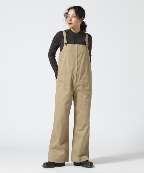 Schott(ショット)/Women's/OVERALL PANTS/オーバーオールパンツ/カーキ