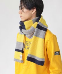 ECOALF WOMEN(ECOALF WOMEN)/MULTI ボーダー マフラー / MULTI SCARFUNISEX/イエロー/グレー/黒