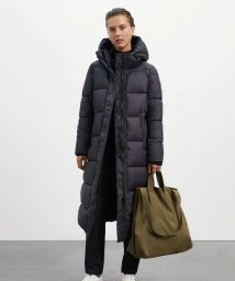 ECOALF WOMEN(ECOALF WOMEN)/ROBSON サイドスリット コート / ROBSON JACKET WOMAN/黒