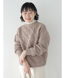 CRAFT STANDARD BOUTIQUE(クラフトスタンダードブティック)/リサイクルポリエステルパッチワークプルオーバー/ベージュ